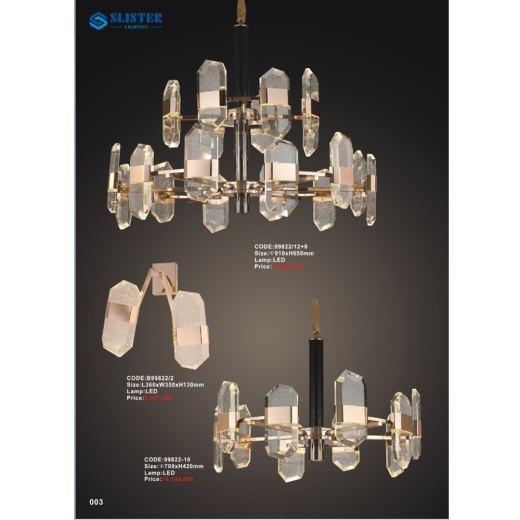 Đèn chùm  99822/12+8, B99822/2, 99822-10